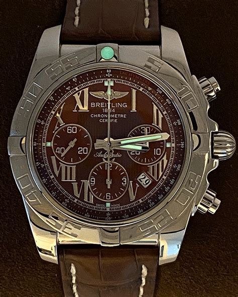 breitling 44mm leather